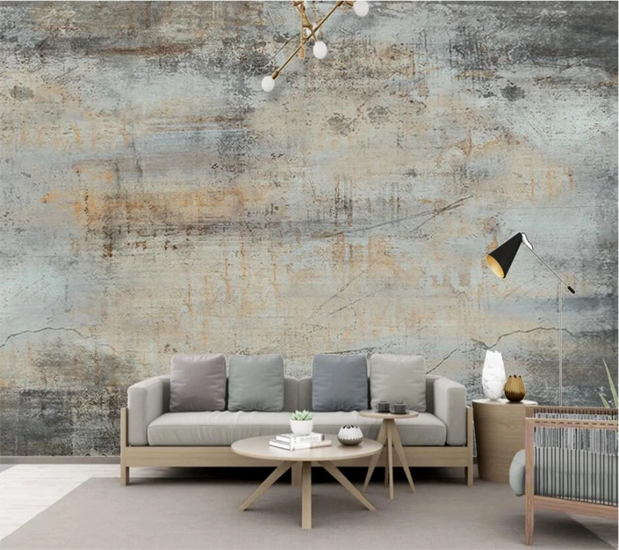 beibehang Custom wallpaper 3d large murals hand-painted high retro cafe background wall living room bedroom decoration painting