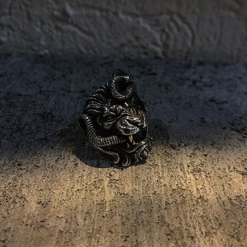 EYHIMD-Lion-and-Snake-Stainless-Steel-Ring-Men-s-Punk-Chimera-Biker-Ring-Mythology-Animal-Jewelry (3)