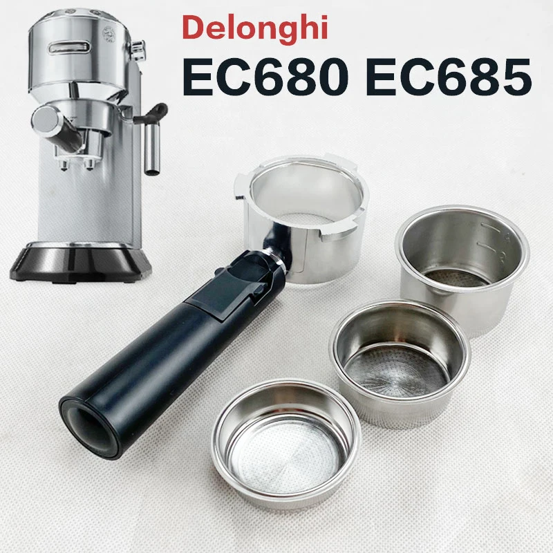 Portafiltro Senza Fondo Caffè Delonghi Ec680/Ec685 Sostituzione Filtro Nudo 51Mm Cestello Filtro Accessori Caffè.
