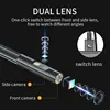 Teslong 1080P  5" IPS Screen 5mm Dual Lens Endoscope Inspection Camera Waterproof Borescope 5m 7 Leds Built-in Microphone 32GB 2