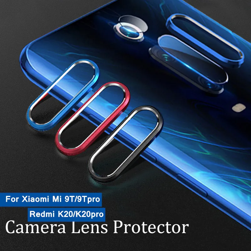 

For Xiaomi Redmi K20 Pro Mi 9T Camera Lens Protector Tempered Glass Xiami 9T Camera Lens Film Xiomi Metal Ring Case Bumper Mi9T