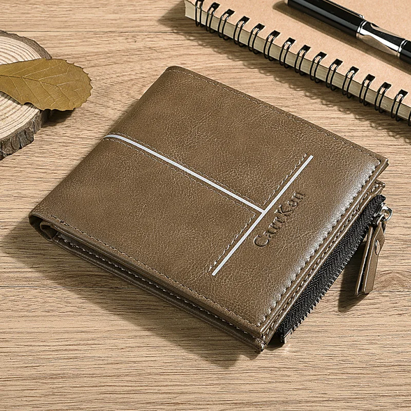 

2019 New Style MEN'S Wallet Retro Fashion Men Multi-functional Zipper Clasp Wallet Manufacturers Wholesale