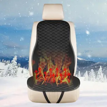 

12V Heated Seat Cushion With Lumbar Support, Heating With Easy Controller Heating Heater Warmer Pad Winter Auto Seat Cover
