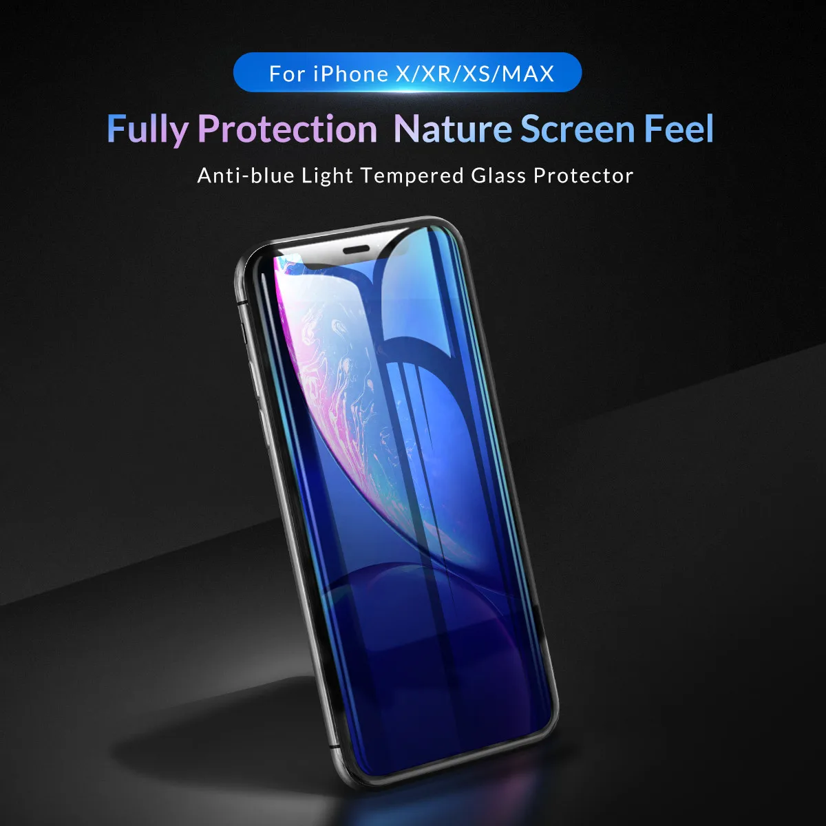 Защитное закаленное стекло ORICO для iphone X, XS, XR, XS, Max, анти-синий светильник, 3D изогнутое закаленное стекло для iphone