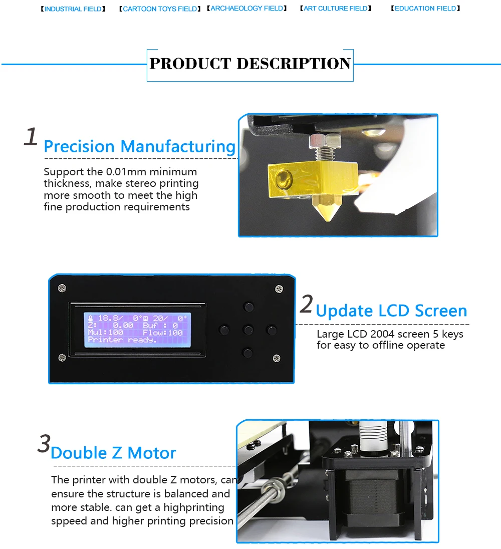 Anet A8 A6 FDM 3d принтер с нитью накала 3д принтер