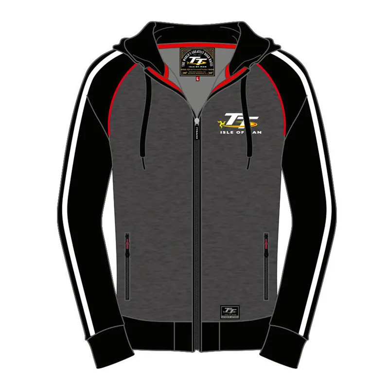 TT racing ISLE OF MAN толстовки для мотокросса спортивные толстовки мотоциклетные гоночные куртки на молнии Moto худи серый w