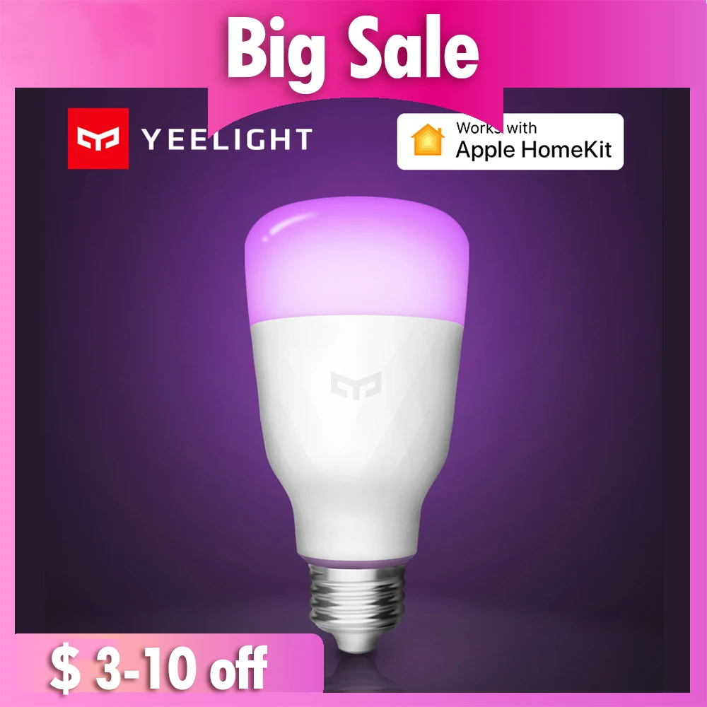 

Xiaomi Aqara Yeelight Smart LED Bulb Colorful Lemon Xiomi Smart Lamp For Mi Home App White/RGB Option with Apple HomeKit