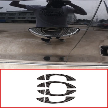 

Real Carbon Fiber 3D Sticker Car Door Handle Trim Cover Exterior Accessories For Volkswagen Touareg 2011-2018