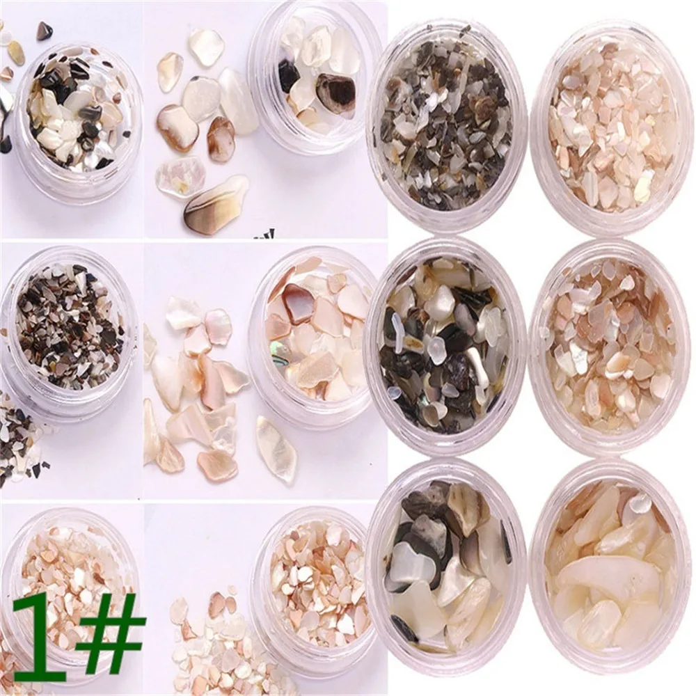 6/12 шт 3D Abalone Shell необычные украшения для дизайна ногтей УФ-гель чешуйчатый слайдер для ногтей мерцающие перламутровые украшения для маникюра