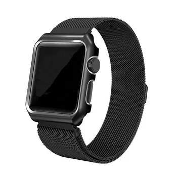 

Strap for Apple Watch 42mm One Body Milanese Loop Metal Black