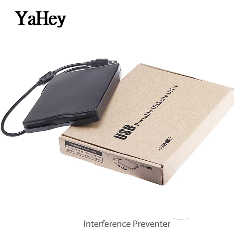 YAHEY 3," внешний дисковод для чтения/записи 1,44 Мб дискеты USB внешняя портативная дискета FDD для ноутбуков+ сумка для дисковода