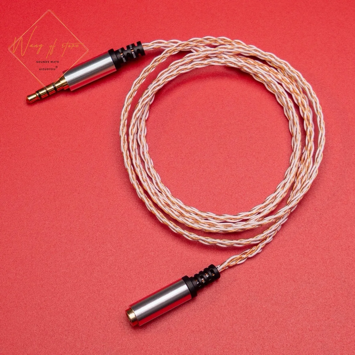 Cabo De Cobre Puro, Extensor Fio, Fone De Ouvido, Jack HIFI, 3,5mm
