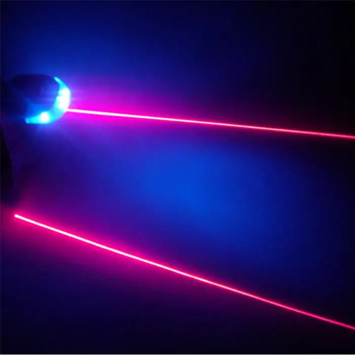 2 Laser+ 5-светодиодный задний Велоспорт велосипед хвост светильник Предупреждение лампы 7 режимов мигания лампа