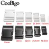 5pcs Plastic Black & White Assorted Size Side Release Buckle For Outdoor Backpack Strap Webbing Belt Bag Luggage Accessories ► Photo 2/6