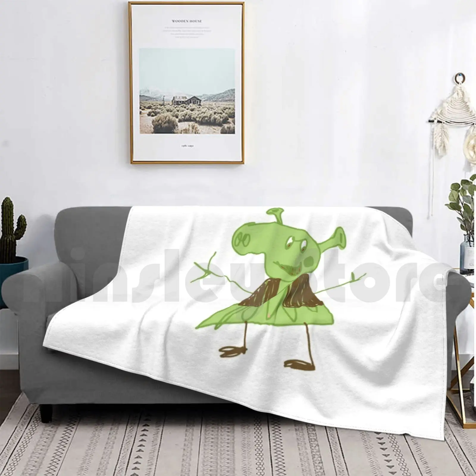 ShreppaBlanketFashionCustomShrekPigGreenBrownBeautiful.jpg