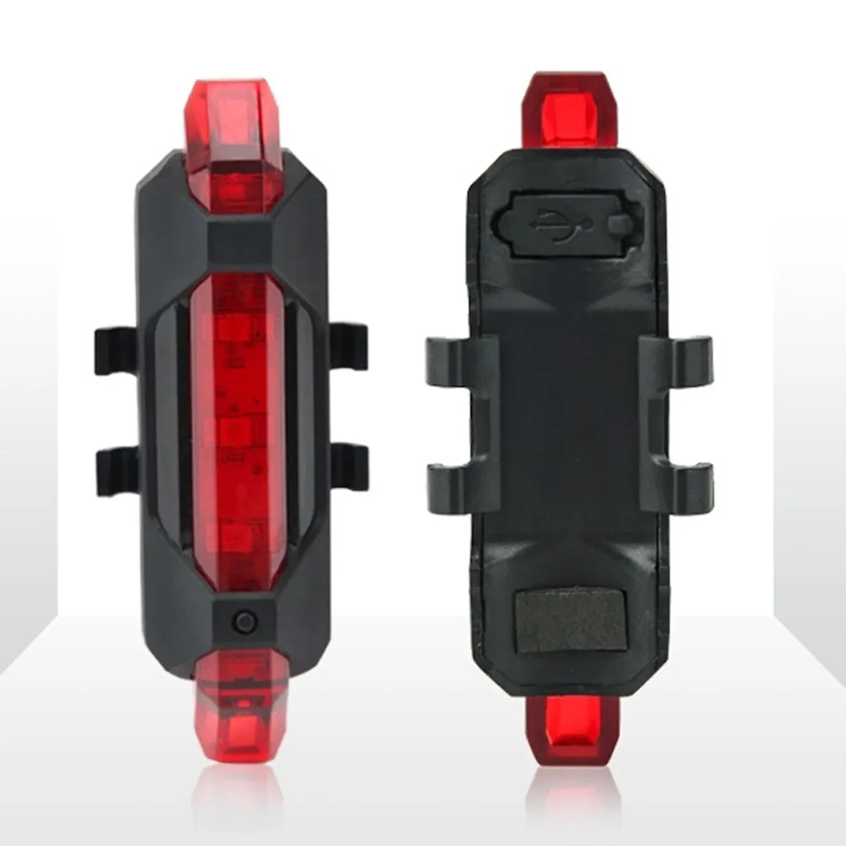 

Portable USB Rechargeable Bike Bicycle Tail Rear Safety Warning Light Taillight Lamp Super Bright LB88