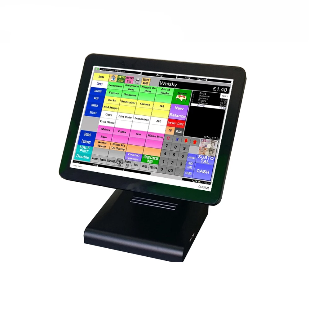 Блок питания компьютера J1900 DDRIII 2G SSD128G POS система машина для розничной торговли