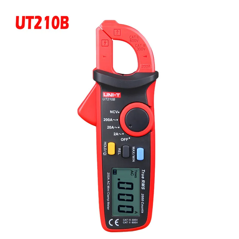 True RMS UNI-T UT210A/B/C/D/E мини мультиметр Цифровой мультиметр dc voltimetro amperimertro UNI T UT 210E dc зажим мультиметр - Цвет: UT210B