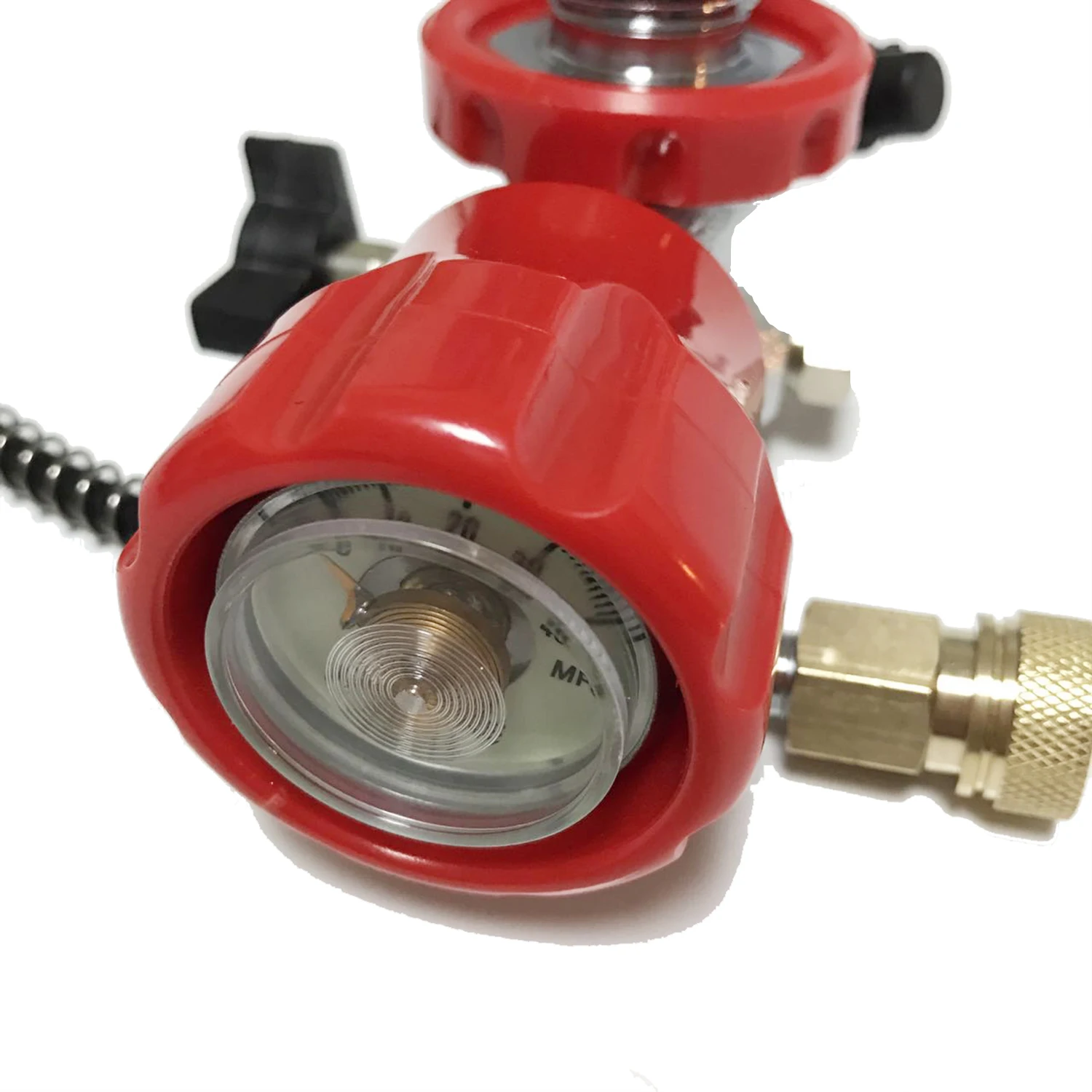 AC901 Connector Fit Fill Station Charging Adapter Vibration proof Pressure Gauge Diving Equipment for pcp air gun condor 4500psi