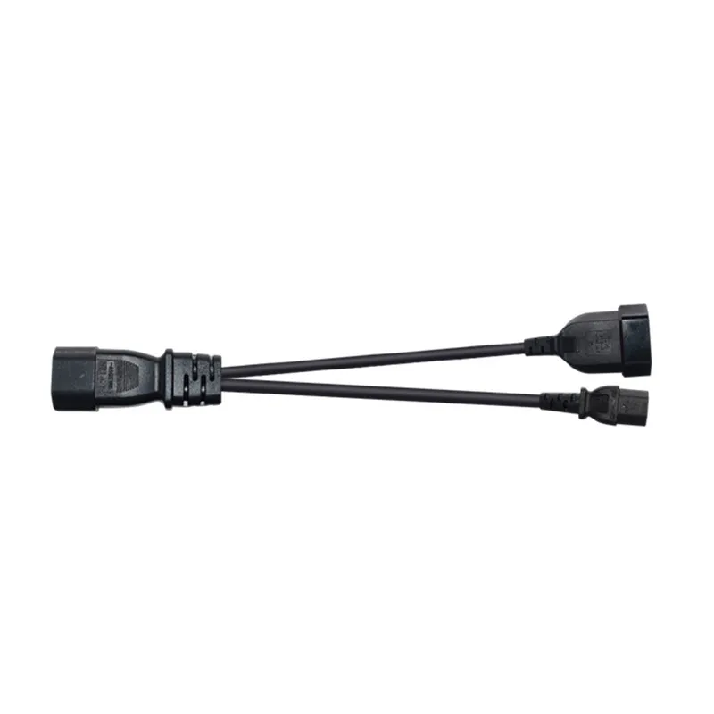 0,3 м C14 до C13+ ЕС разъем мужской IEC320 C14 до IEC320 C13+ Женский ЕС Разъем AC мощность УДЛИНИТЕЛЬ шнур для PDU UPS 10A 250