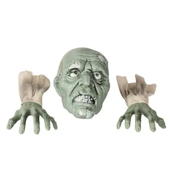 

Halloween Decoration Skull Three-piece Set Scary Skeleton Ornaments Haunted House Bar Secret Room Props