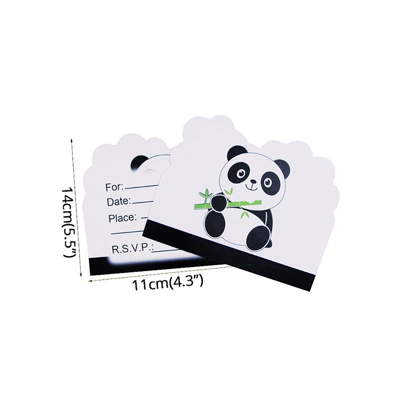 Мультяшная панда тема бумажная тарелка Маффин чашки одноразовые наборы посуды День Рождения украшения детский душ панда вечерние шары