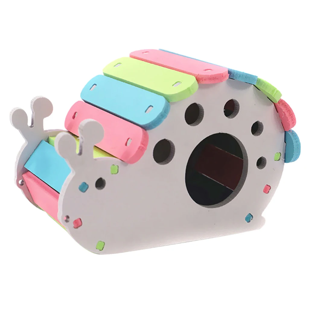 Colorful Hamsters Hideout SNAIL Shape House Climbing Hut Pet Bedding Cage Teeth Caring | Дом и сад