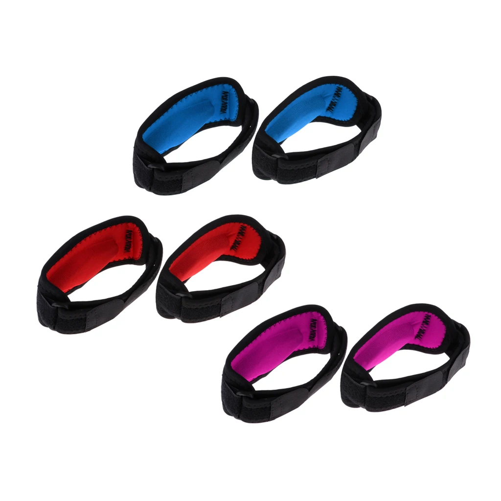 1 Pair Adjustable Elbow Brace Support Compression Sleeve Pads Protector Golfers Arm Wrap Strap Band for Men Women
