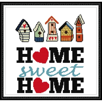 

Everlasting Love Sweet Home Chinese Cross Stitch Kits Ecological Cotton Stamped Printed 14CT 11CT DIY Gift Christmas Decoration