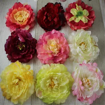 

24Pcs Dia.12cm/4.72" Fake Peony Flower Heads Simulation Peonies for DIY Wedding Christmas Party Home Showcase Decoration 8 Color