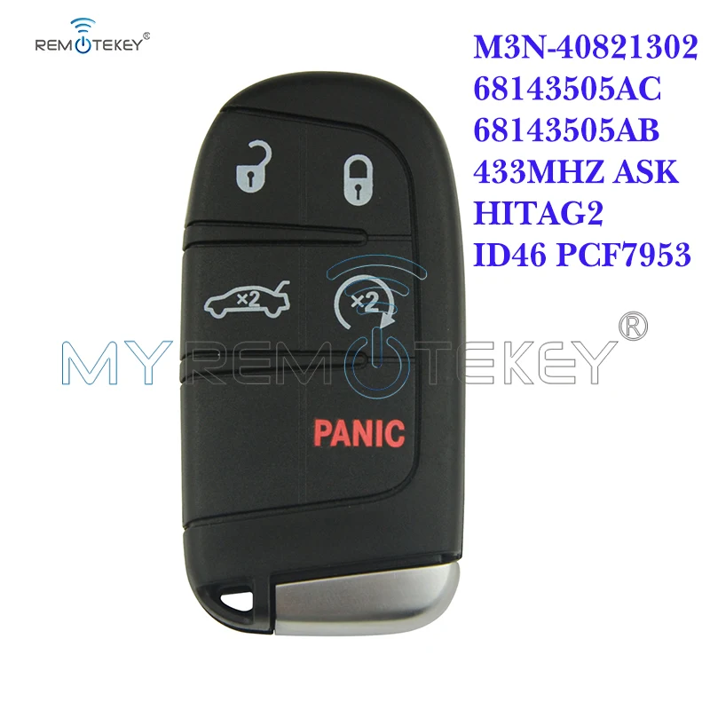 Смарт-ключ Remtekey M3N-40821302 5 кнопок 434 МГц для Jeep Grand Cherokee 2011 2012 2013 2014 2015 2016 2017 |