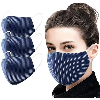 

3pc Washable Cloth Mask Reusable Face Mask Mouth Cover Women Protection Printing Mouth Mask Mascarilla Deportiva Py6