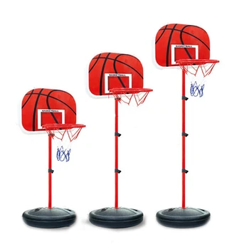 

Children Hanging Basketball Stand Indoor Mini Adjustable Hanging Basketball Hoop Board for Kids Game Basketball Balls with Pump
