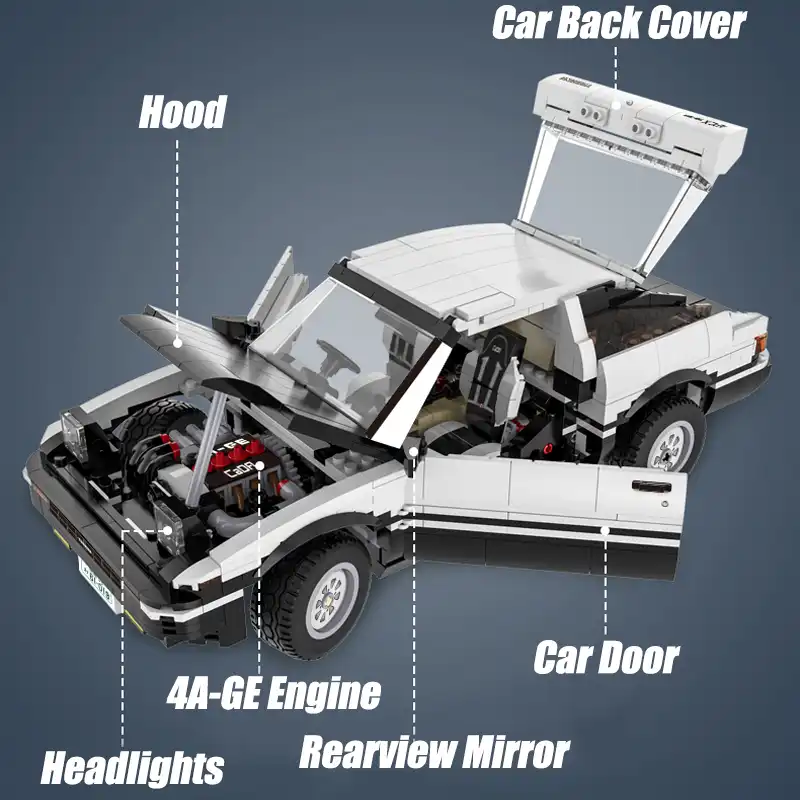 Moc Initial D Toyota K81 Ae86 Super Rc Car 2 Versions Motor Building Blocks Set Fit Creator Diy Brick Toys For Children Boy Gift Aliexpress