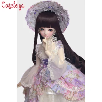 

Cateleya Bybrana Hot BJD SD doll long curly hair neat bangs variety of colors 1/3 1/4 1/6 1/8 can be customized wig