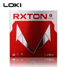 Loki Rxton 1 Table Tennis Rubber Red Black 1 Pack ITTF Approved Ping Pong Racket Rubber for 40+ Balls