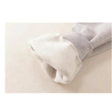 light grey Осенне-зимние женские брюки теплые плюс бархатные свободные шаровары эластичные талии повседневные спортивные брюки хлопковые брюки женские большие размеры - Цвет: light grey