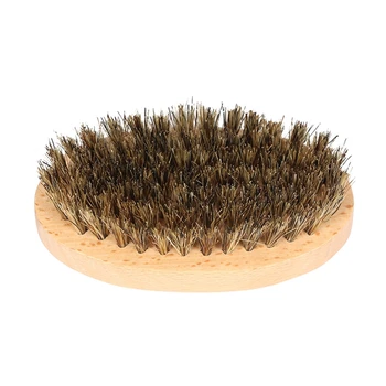 

Bluezoo Men'S Beard Brush Boar Bristle Shaving Brush Male Facial Beard Cleaning Tool