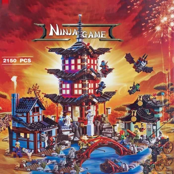 

2150pcs Wind Temple is compatible with LEPINlys 06022 89009 10427 temple bricks model toy 70751 Christmas Gifts