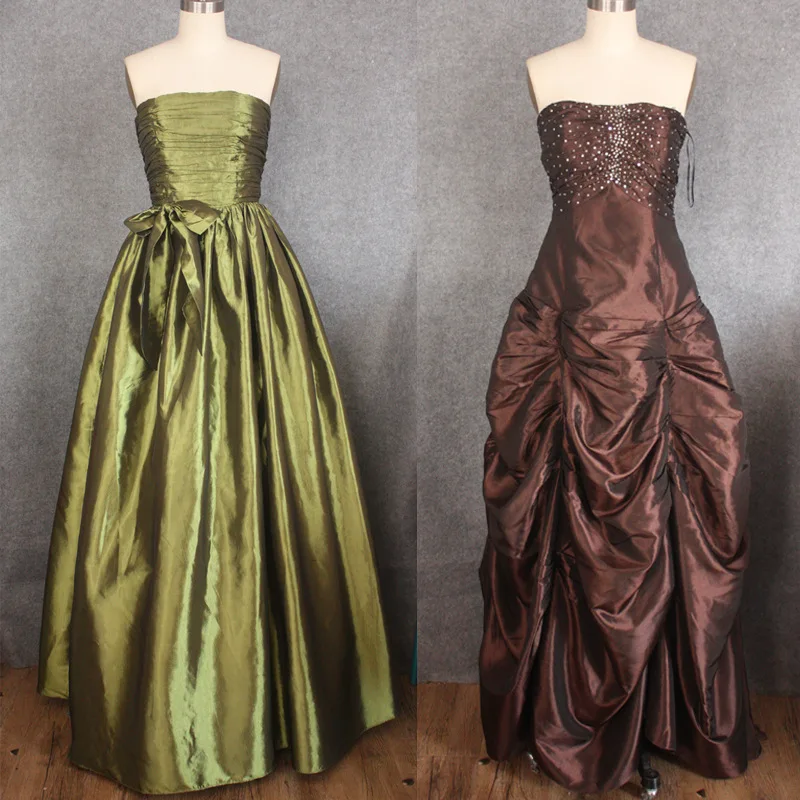 

Yc15 like Clothing Deficit Processing Two Pieces with Tube Top Wrinkle Beads Big Hemline Bow Evening Gown Tess