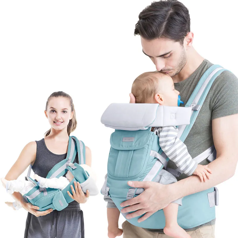 

Multifunctional Ergonomic Baby Carrier Hipseat Newborn Kangaroo Carrier 0 - 36 Months Cotton Wrap Infant Sling Backpack