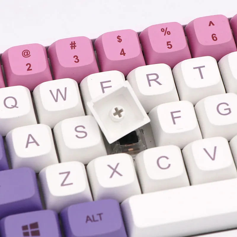 Keypro-hana Ethermal Dye Sublimação Fontes Pbt Keycap Teclado Mecânico com Fio Usb 134 Keycaps - Imagem 6