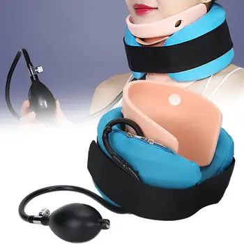 

Neck traction device neck posture doing cervical exercises with gas bag neck traction device for stiffness relieve neck pain