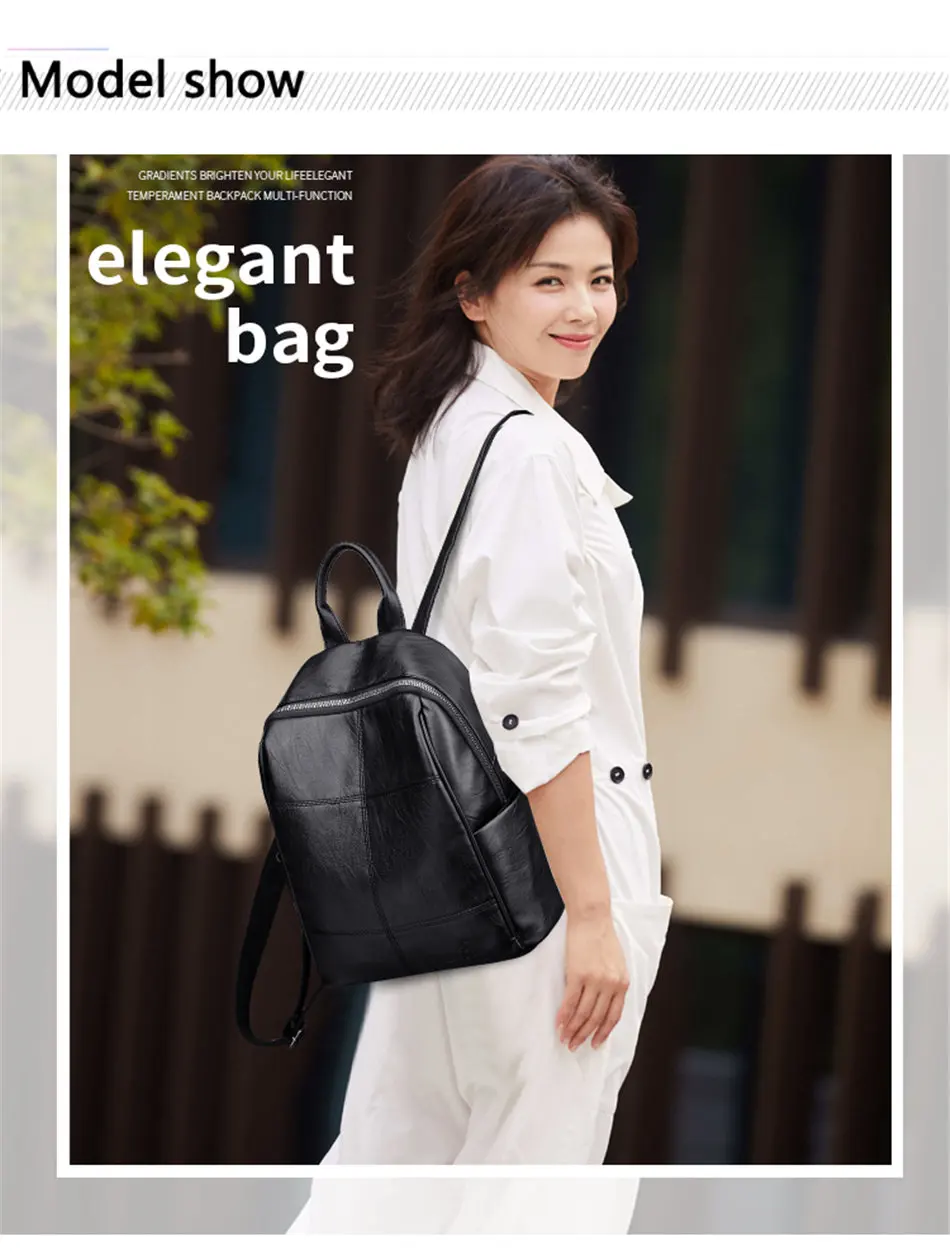 Женский мягкий кожаный рюкзак, женский рюкзак для путешествий, школьный рюкзак для девочек, рюкзак высокого качества, кожаные рюкзаки