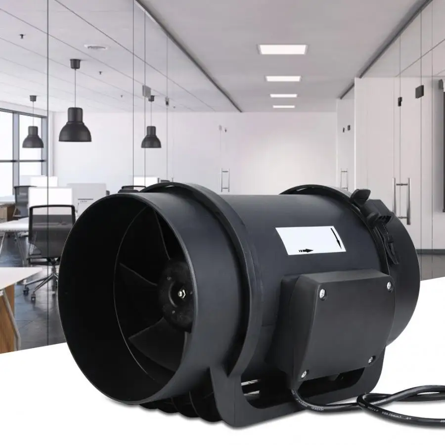 HI-160EC 6,3 дюймов вентилятор для вентиляции двигателя 470CFM 160 мм воздушный вентиляционный канал вентилятор ШИМ Регулируемый регулятор скорости оконный вентилятор