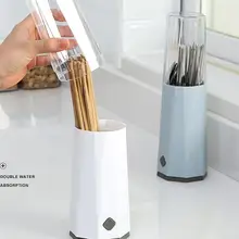 Кухонные палочки для еды сушилка вилки пылезащитные ложки держатель для хранения бытовой стеллаж для хранения с крышкой