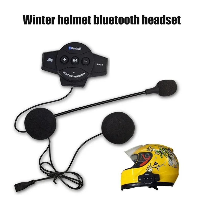 Высокое качество мотоциклетный шлем Bluetooth 4,1 гарнитура с микрофоном+ мягкий наушник