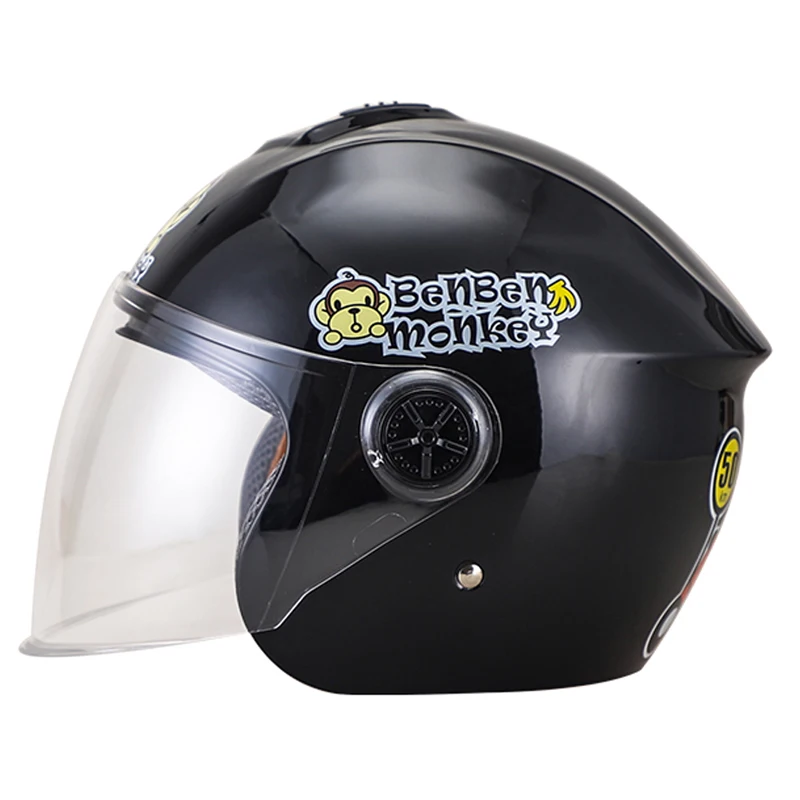 JDS мотоциклетный шлем, закрывающий половину лица шлем Casco мотошлем мотоциклетный мотоцикл для детей четырех лет мотокросса шлем - Цвет: JDS T69N Black1