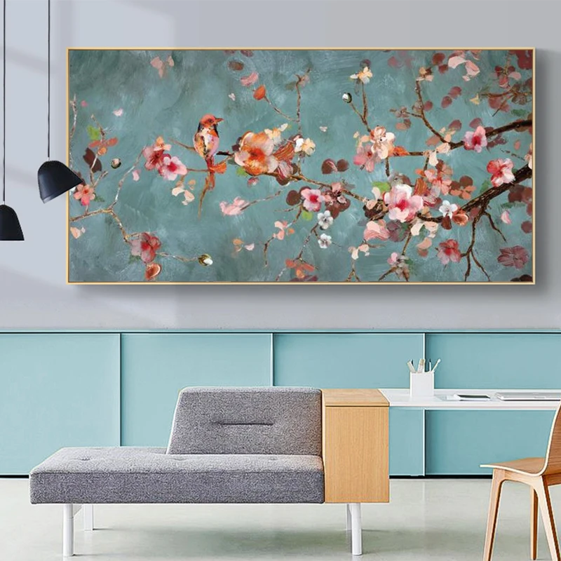 Цветы миндаля холст настенные картины картинки для гостиной цветы печать на
