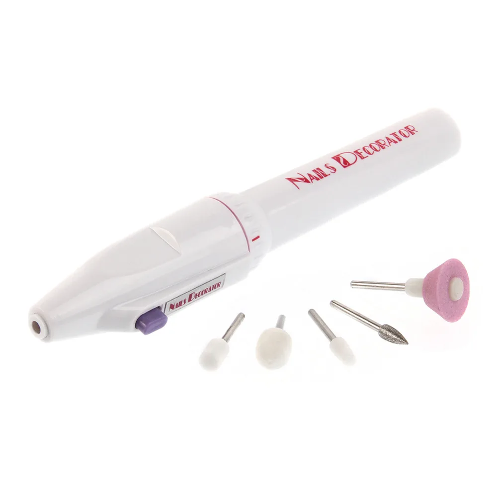 5 битов электрический пилочка для дрели комплект Советы Маникюр ногти педикюр